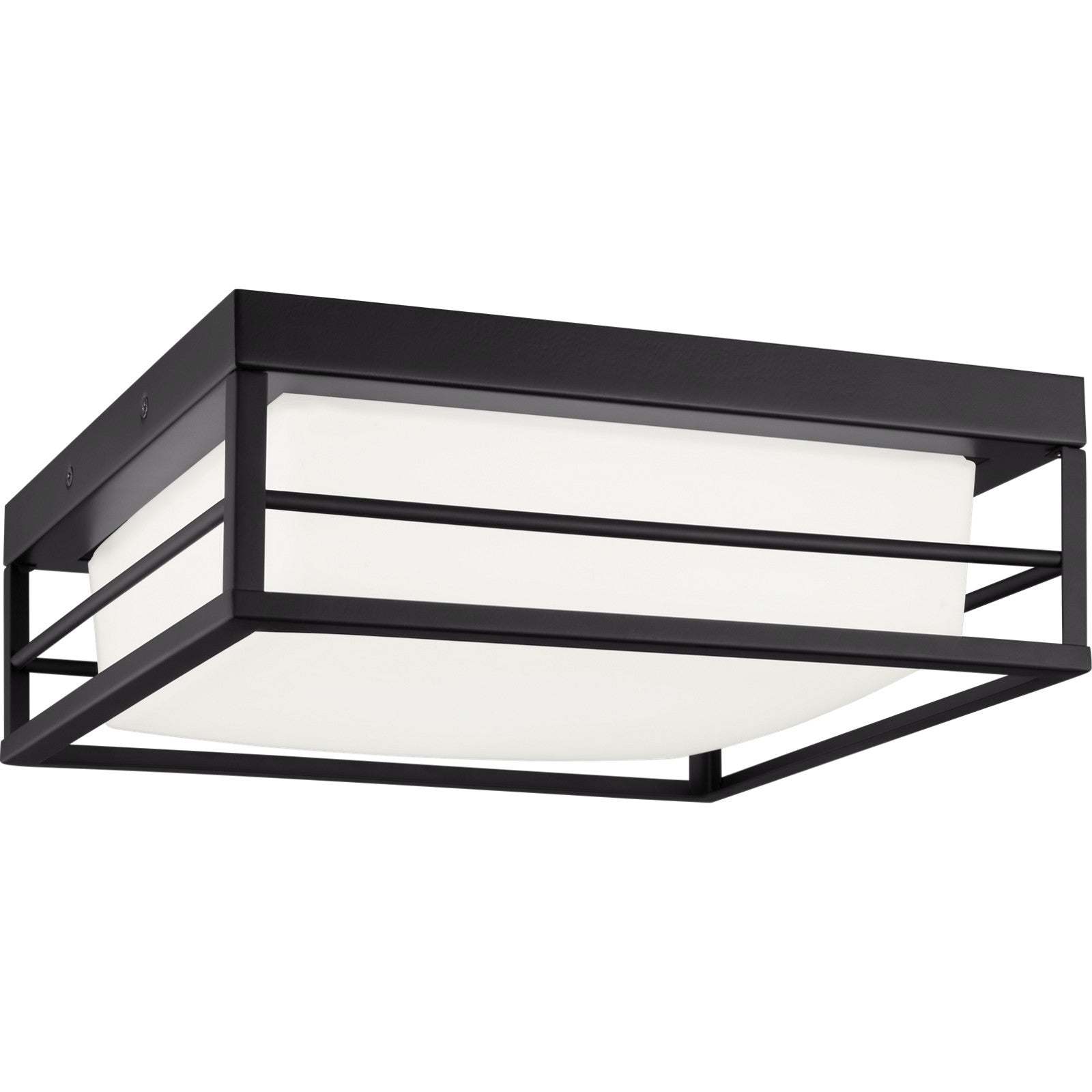 Dearborn Medium LED Flush Mount Midnight Black Bulbs Inc - Visual Comfort Ceiling Lights