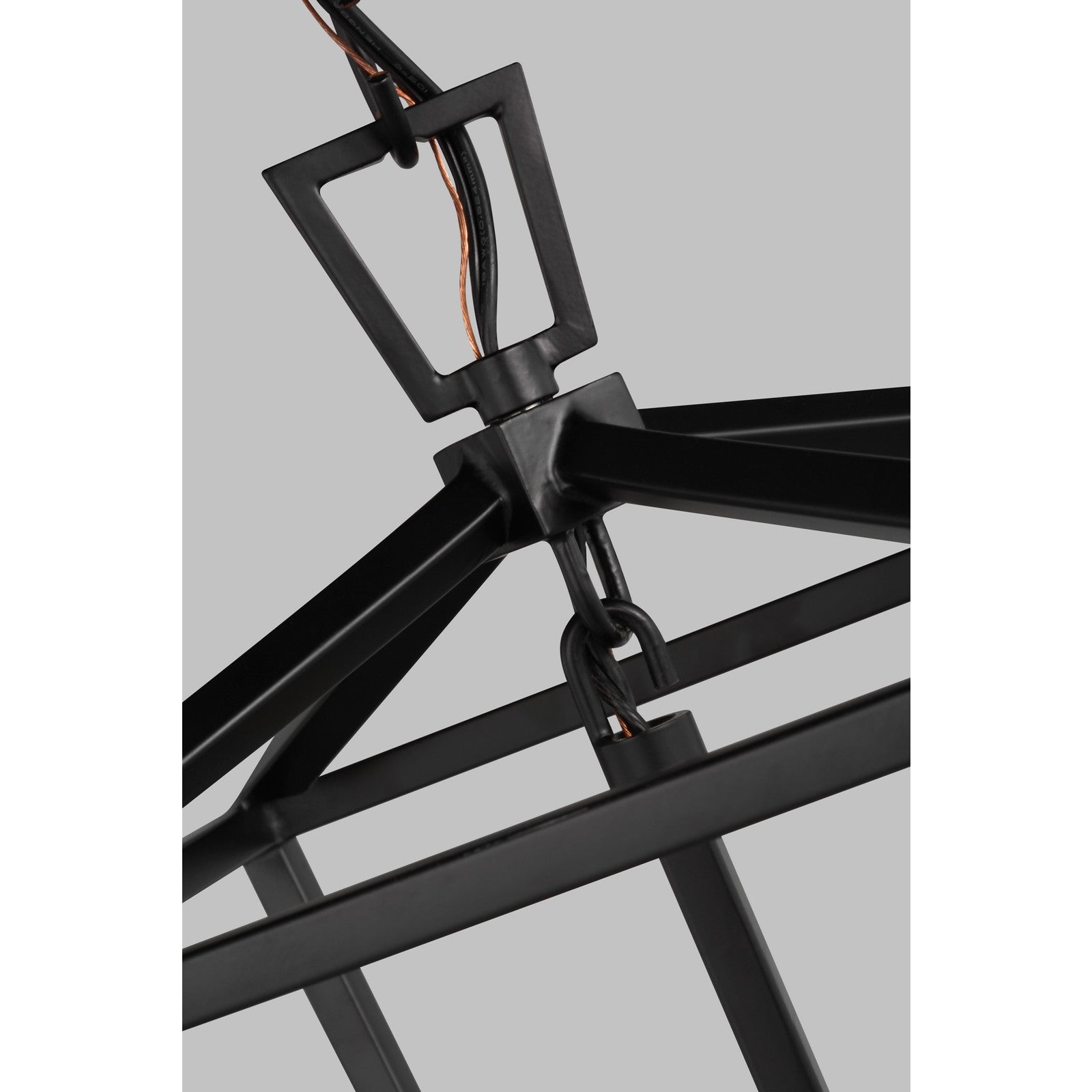 Dianna Three Light Mini Lantern Midnight Black - Visual Comfort Ceiling Lights