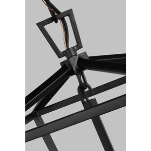 Dianna Three Light Mini Lantern Midnight Black - Visual Comfort Ceiling Lights