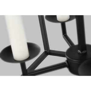 Dianna Four Light Medium Lantern Midnight Black - Visual Comfort Ceiling Lights