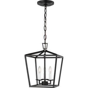 Dianna Three Light Mini Lantern Midnight Black - Visual Comfort Ceiling Lights
