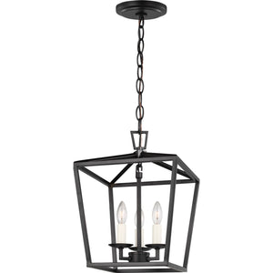 Dianna Three Light Mini Lantern Midnight Black - Visual Comfort Ceiling Lights