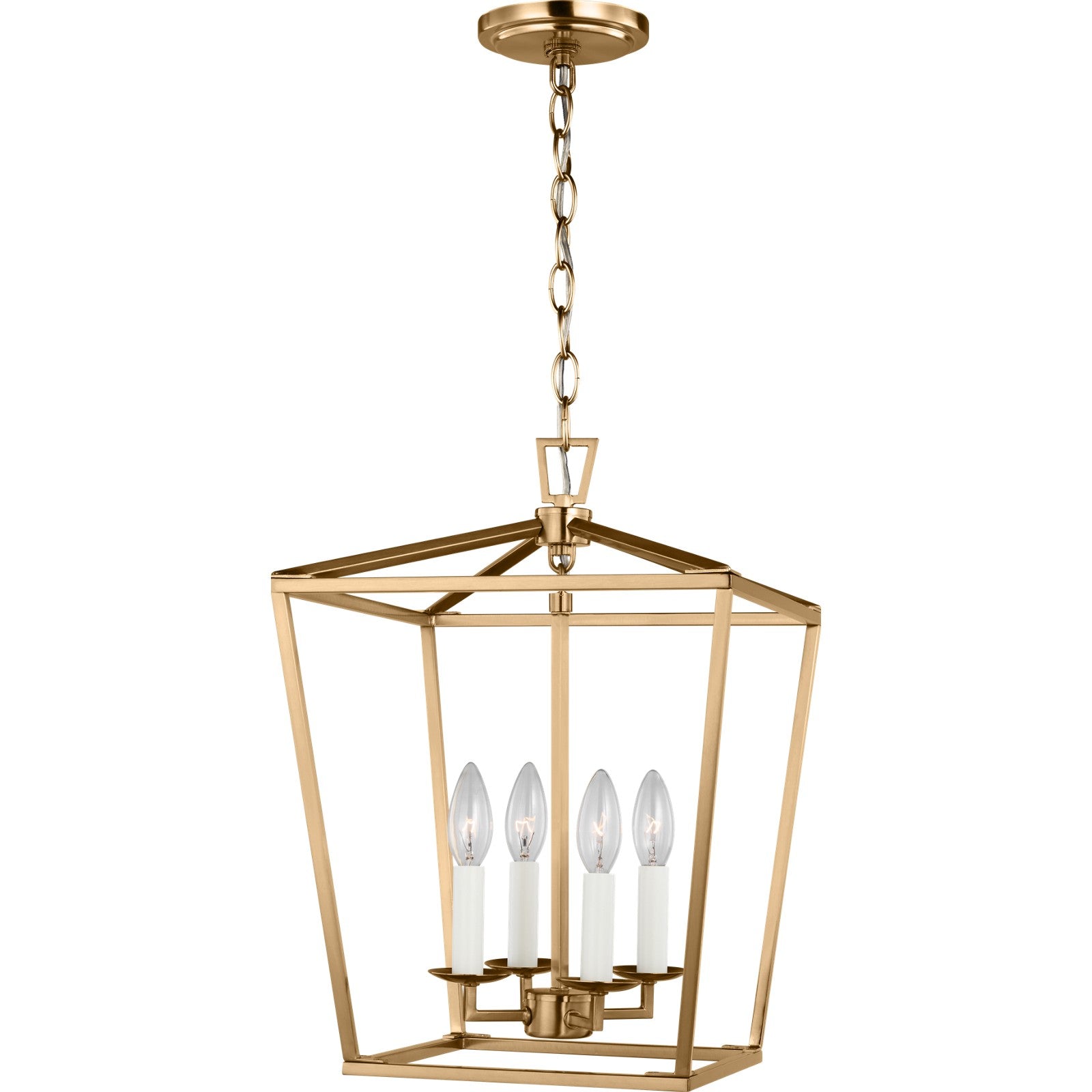 Dianna Four Light Small Lantern Midnight Black - Visual Comfort Ceiling Lights