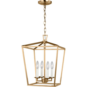 Dianna Four Light Small Lantern Midnight Black - Visual Comfort Ceiling Lights