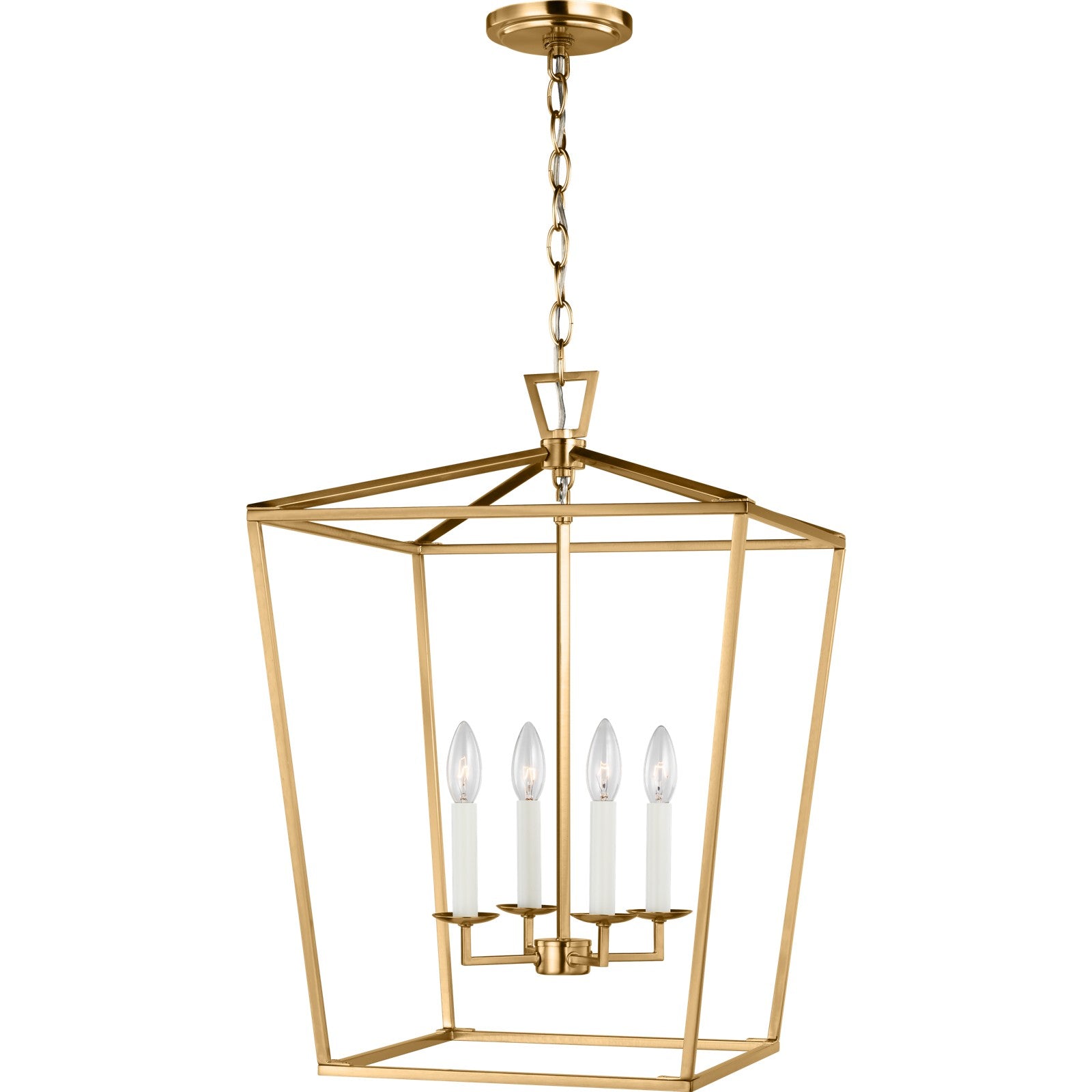 Dianna Four Light Medium Lantern Midnight Black - Visual Comfort Ceiling Lights