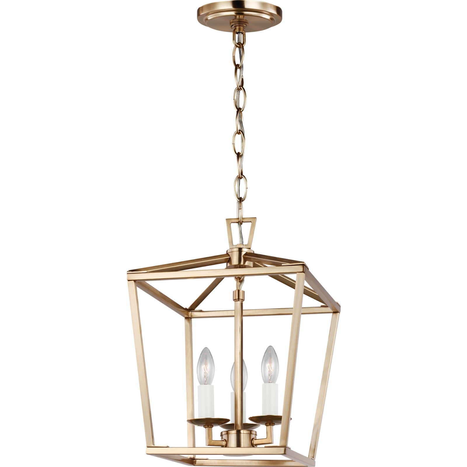 Dianna Three Light Mini Lantern Midnight Black - Visual Comfort Ceiling Lights