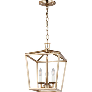 Dianna Three Light Mini Lantern Midnight Black - Visual Comfort Ceiling Lights
