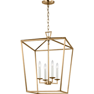 Dianna Four Light Medium Lantern Midnight Black - Visual Comfort Ceiling Lights