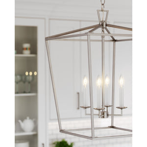 Dianna Four Light Medium Lantern Midnight Black - Visual Comfort Ceiling Lights