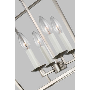 Dianna Four Light Small Lantern Midnight Black - Visual Comfort Ceiling Lights