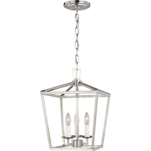 Dianna Three Light Mini Lantern Midnight Black - Visual Comfort Ceiling Lights
