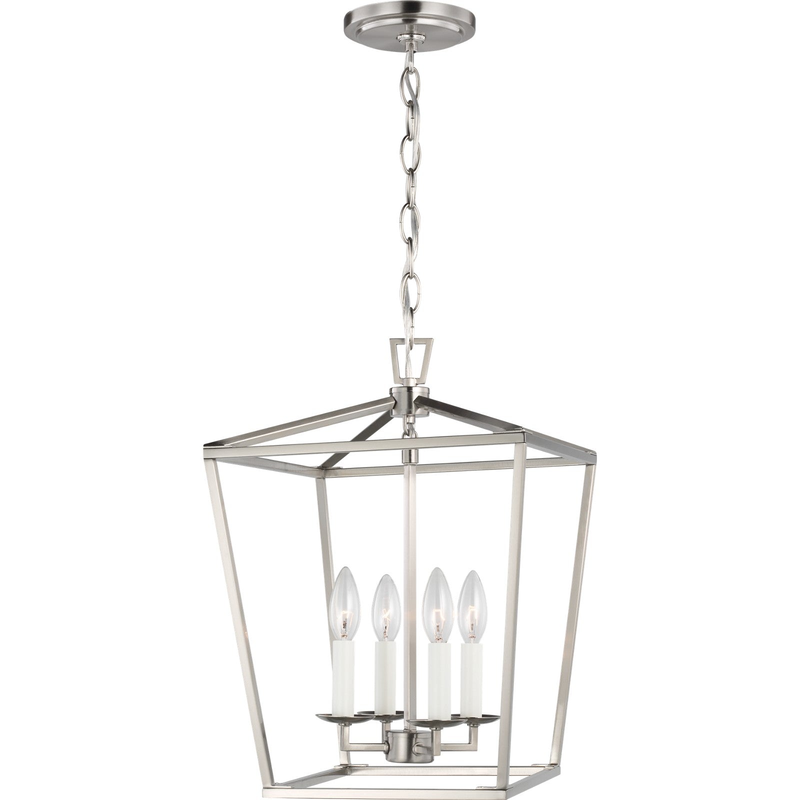 Dianna Four Light Small Lantern Midnight Black - Visual Comfort Ceiling Lights