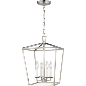 Dianna Four Light Small Lantern Midnight Black - Visual Comfort Ceiling Lights