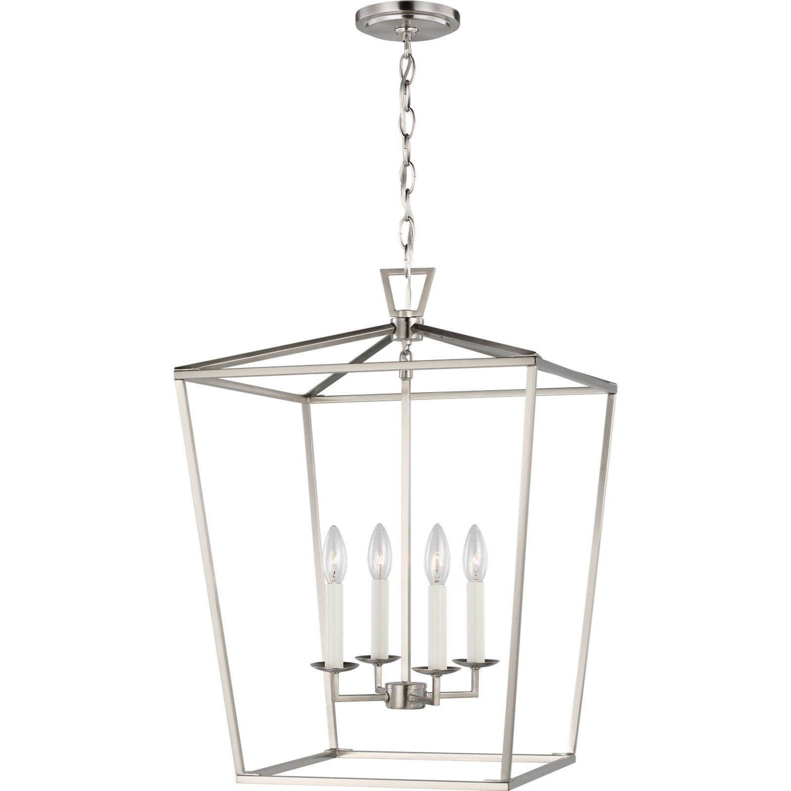 Dianna Four Light Medium Lantern Midnight Black - Visual Comfort Ceiling Lights