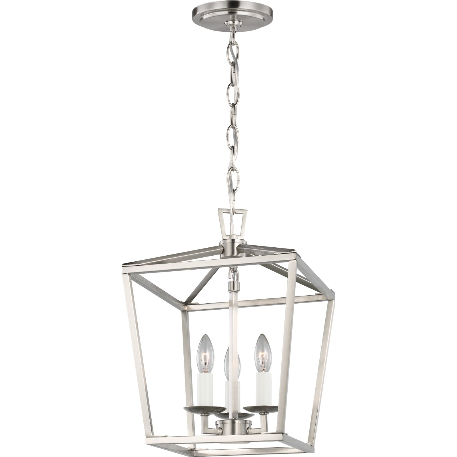 Dianna Three Light Mini Lantern Midnight Black - Visual Comfort Ceiling Lights