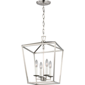 Dianna Four Light Small Lantern Midnight Black - Visual Comfort Ceiling Lights