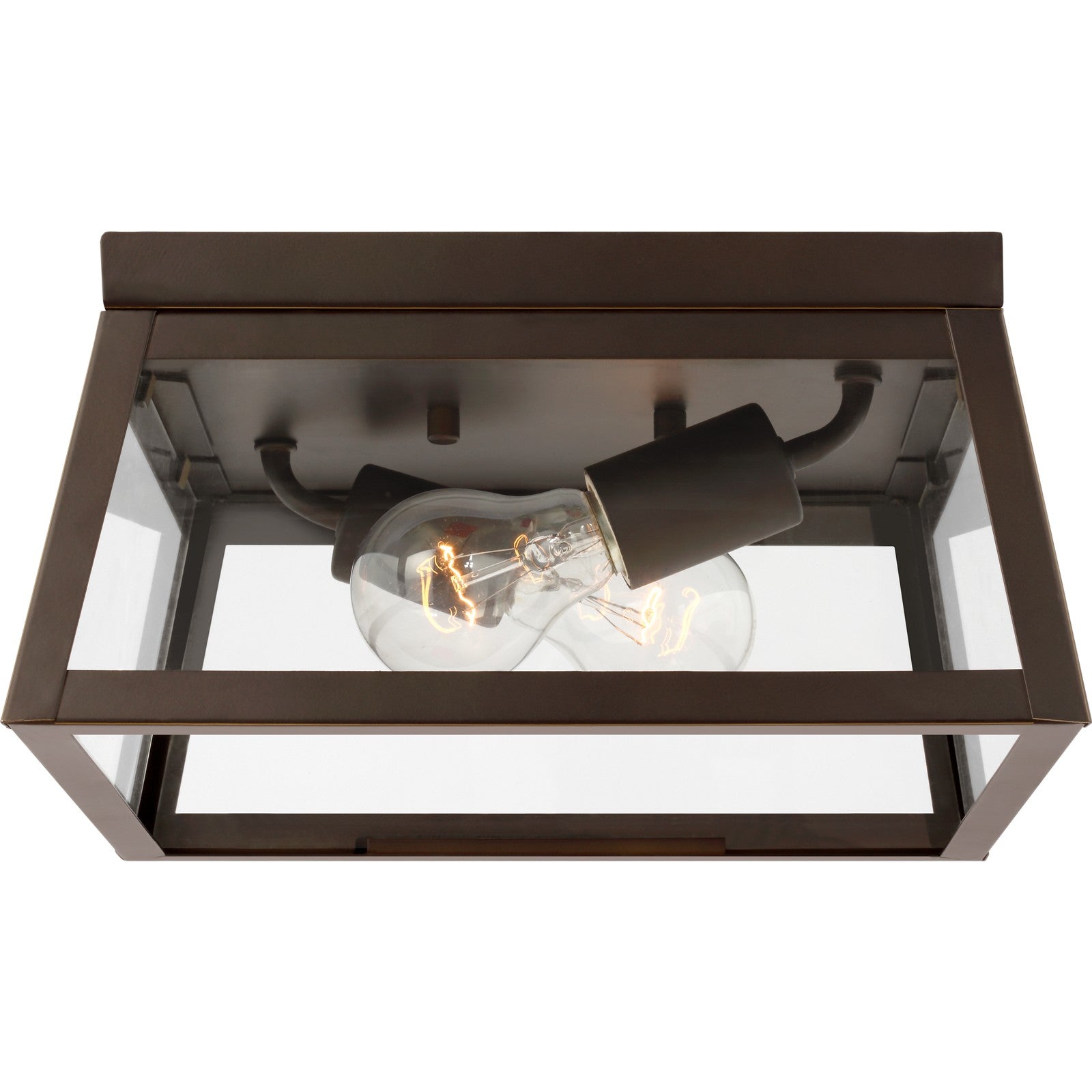 Founders Flush Mount in Black - Visual Comfort Outdoor Lighting