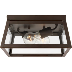 Founders Flush Mount in Black - Visual Comfort Outdoor Lighting