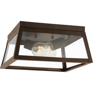 Founders Flush Mount in Black - Visual Comfort Outdoor Lighting