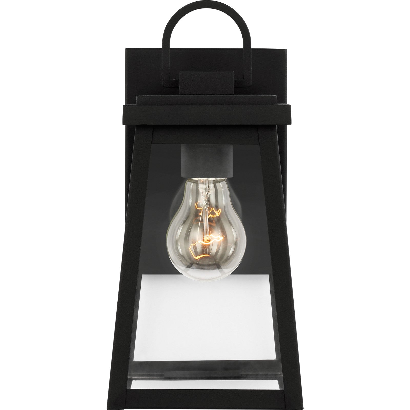 Founders Small Wall Lantern in Black - Visual Comfort Outdoor Lighting