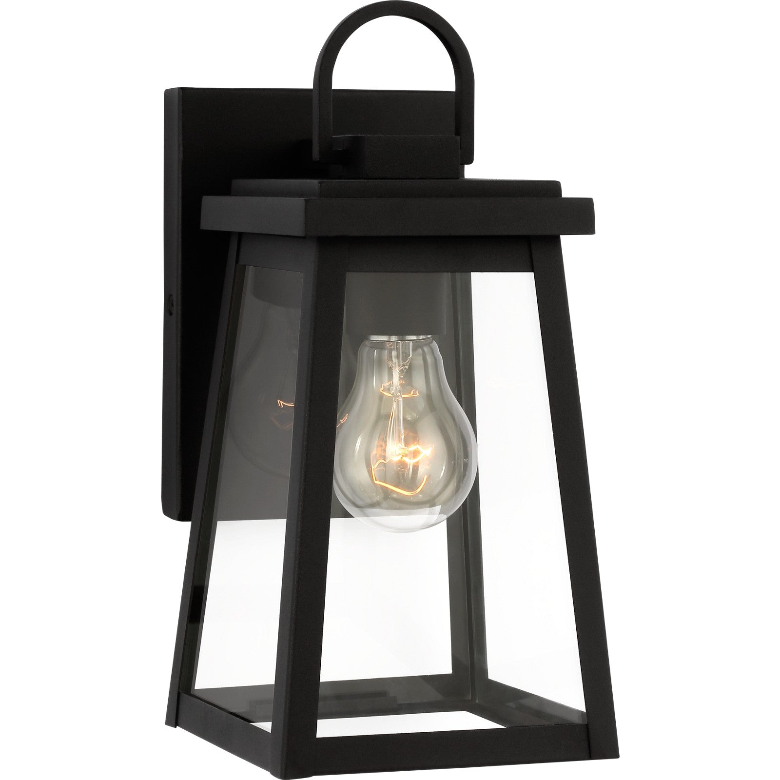 Founders Small Wall Lantern in Black - Visual Comfort Outdoor Lighting