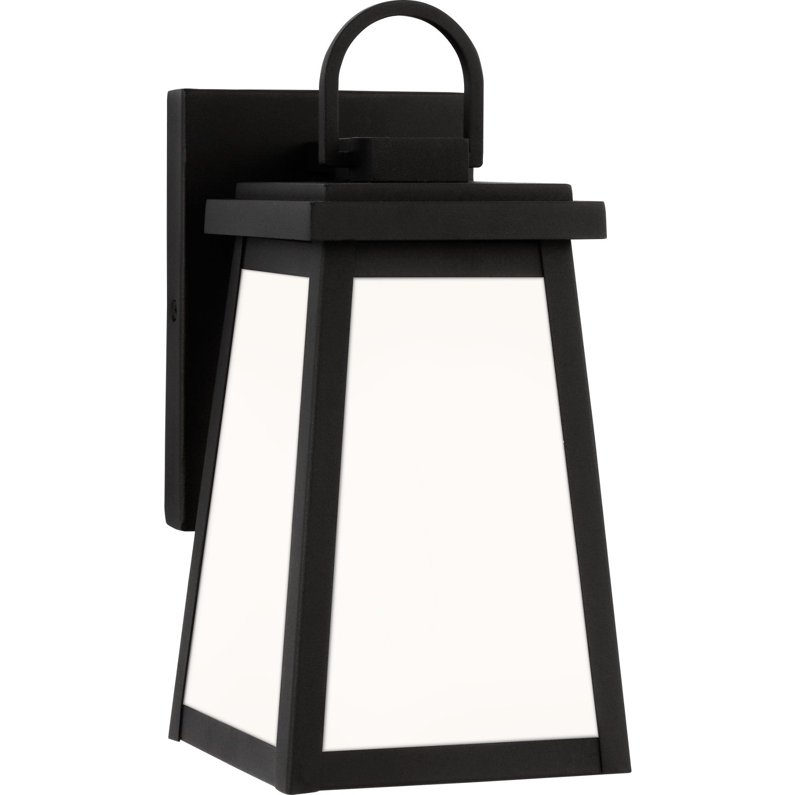 Founders Small Wall Lantern in Black - Visual Comfort Outdoor Lighting