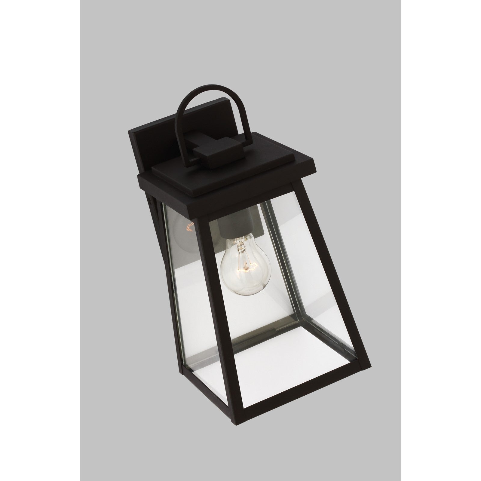 Founders Medium Wall Lantern in Black - Visual Comfort Outdoor Lighting