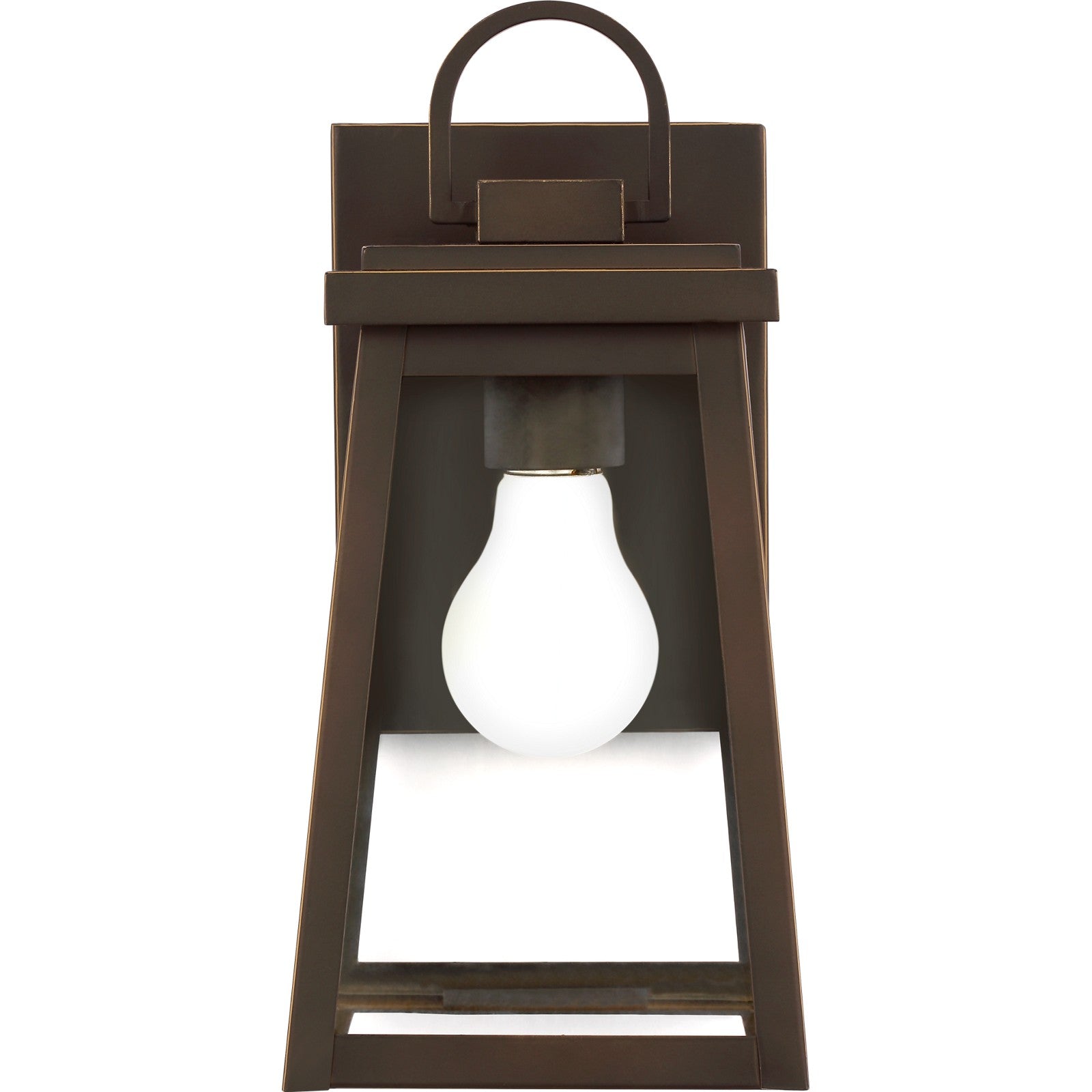 Founders Small Wall Lantern in Black - Visual Comfort Outdoor Lighting