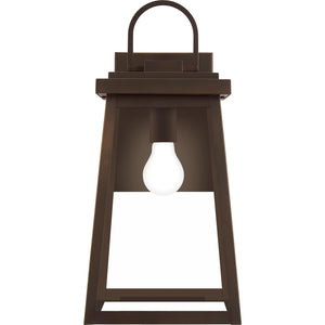 Founders Large Wall Lantern in Black - Visual Comfort Outdoor Lighting