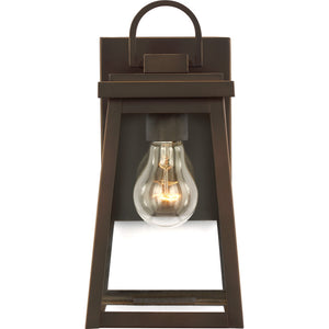 Founders Small Wall Lantern in Black - Visual Comfort Outdoor Lighting