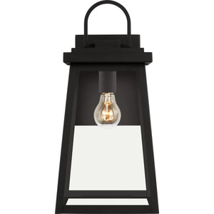 Founders Large Wall Lantern in Black - Visual Comfort Outdoor Lighting