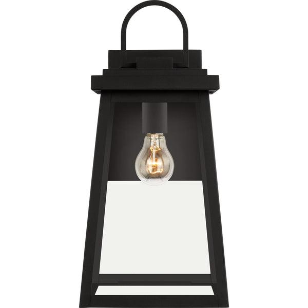 Founders Large Wall Lantern in Black - Visual Comfort Outdoor Lighting