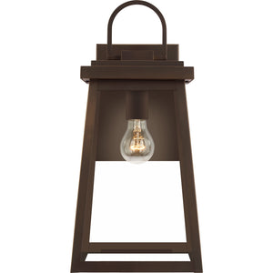 Founders Large Wall Lantern in Black - Visual Comfort Outdoor Lighting