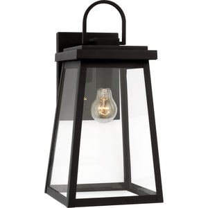 Founders Large Wall Lantern in Black - Visual Comfort Outdoor Lighting
