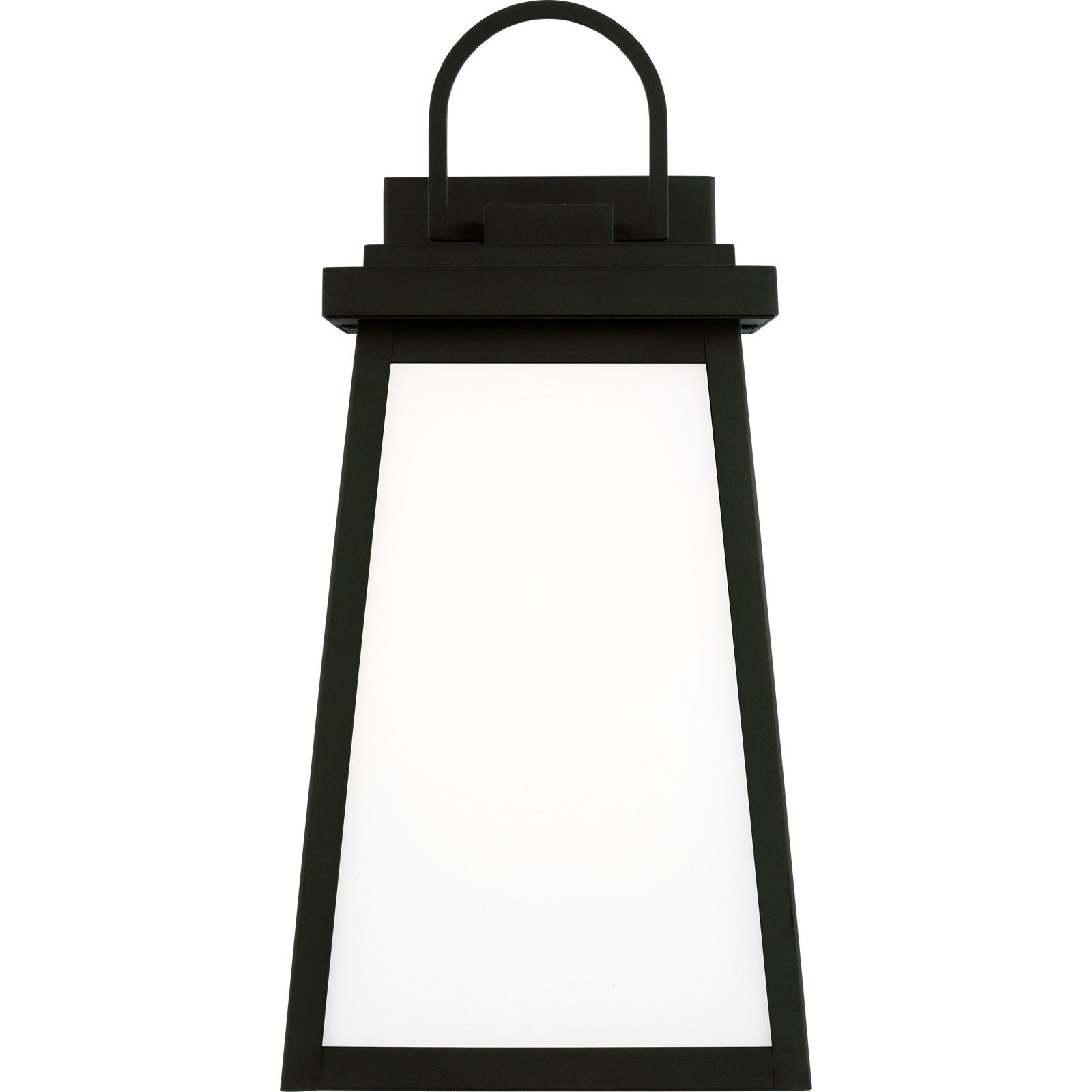 Founders Large Wall Lantern in Black - Visual Comfort Outdoor Lighting