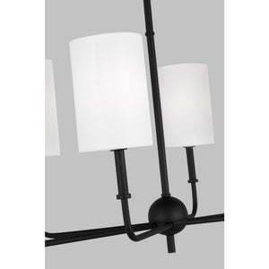 Foxdale Linear Chandelier in Midnight Black - Visual Comfort Ceiling Lights