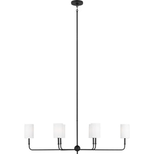 Foxdale Linear Chandelier in Midnight Black - Visual Comfort Ceiling Lights