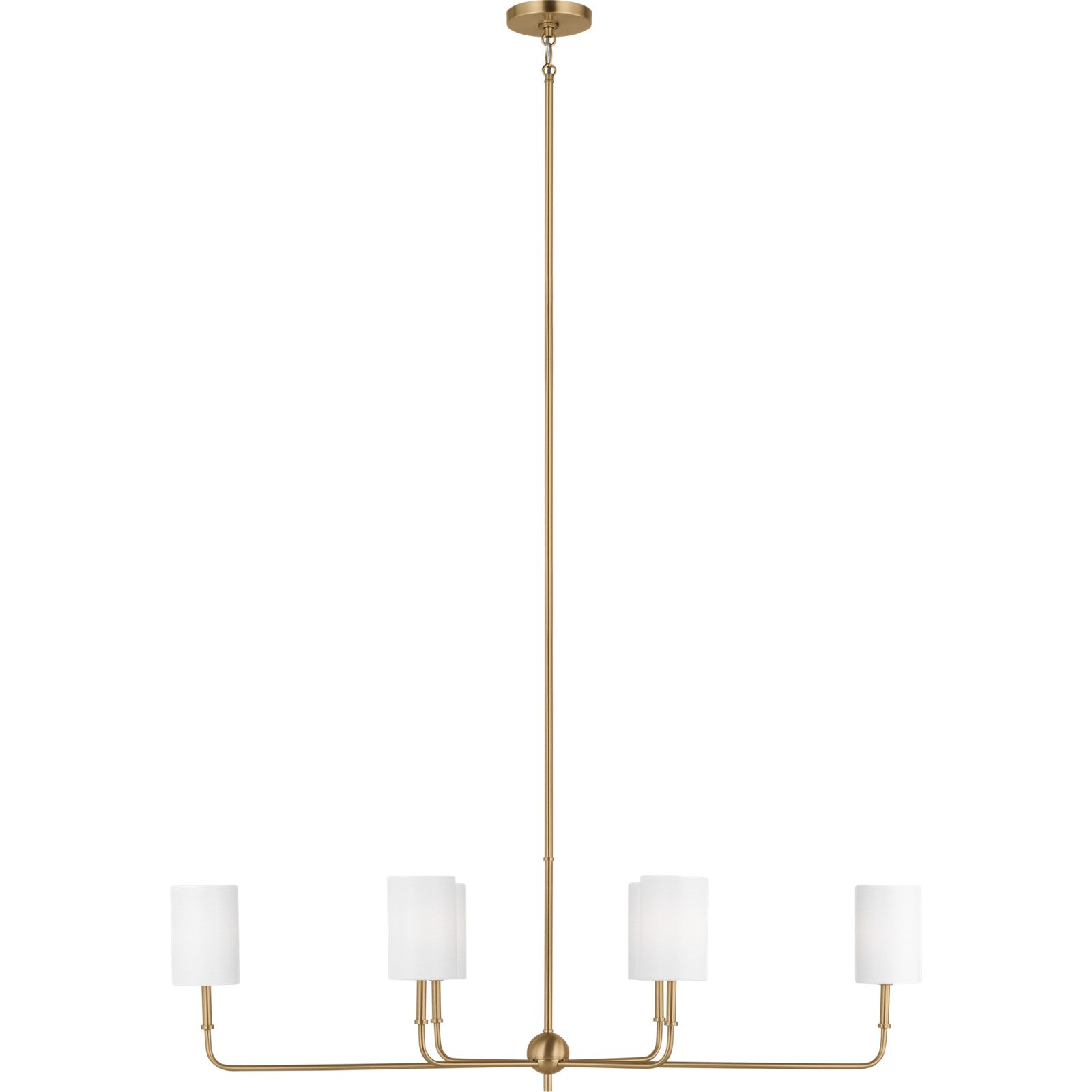 Foxdale Linear Chandelier in Midnight Black - Visual Comfort Ceiling Lights