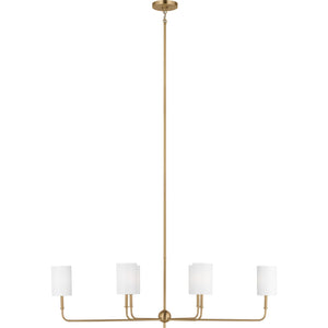 Foxdale Linear Chandelier in Midnight Black - Visual Comfort Ceiling Lights