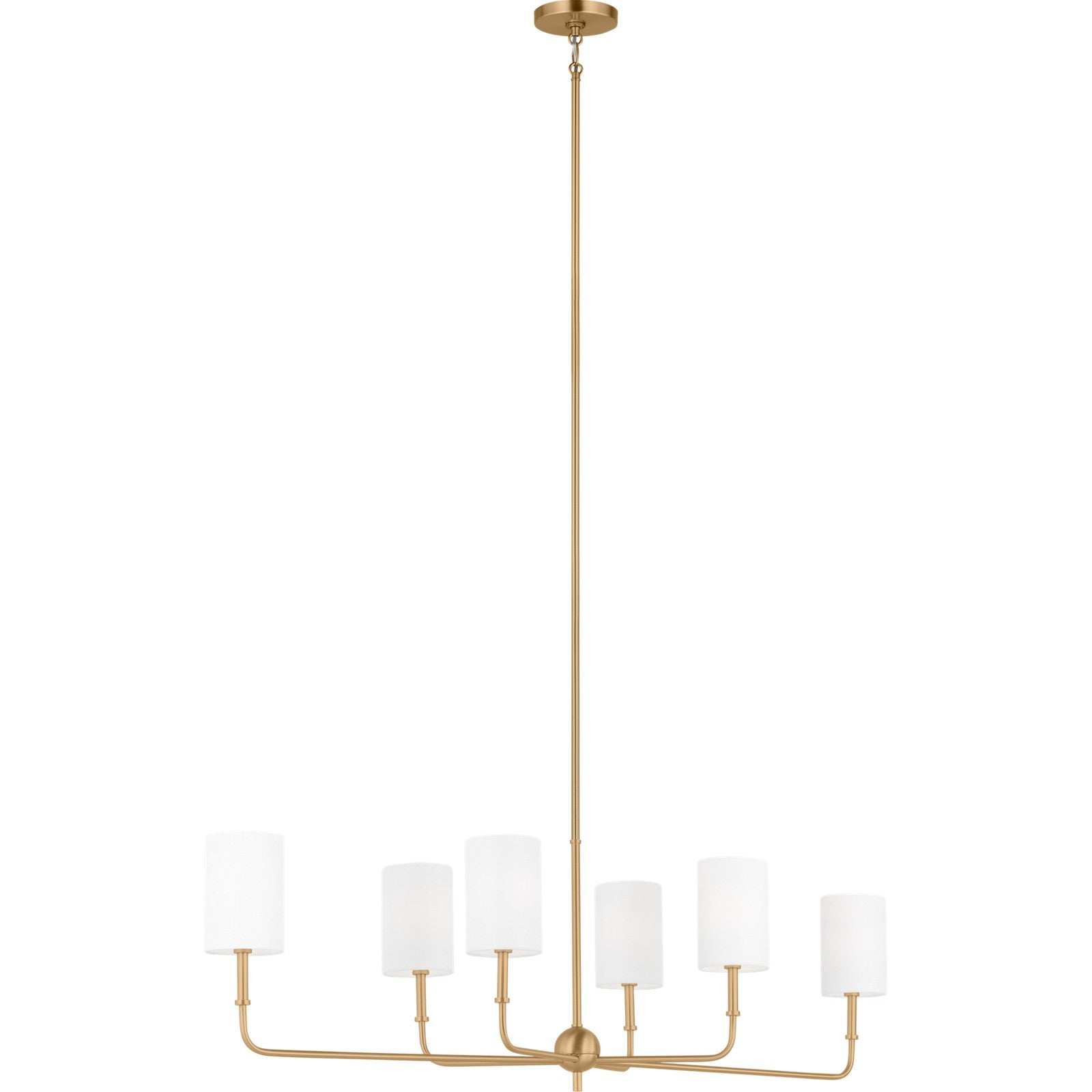 Foxdale Linear Chandelier in Midnight Black - Visual Comfort Ceiling Lights