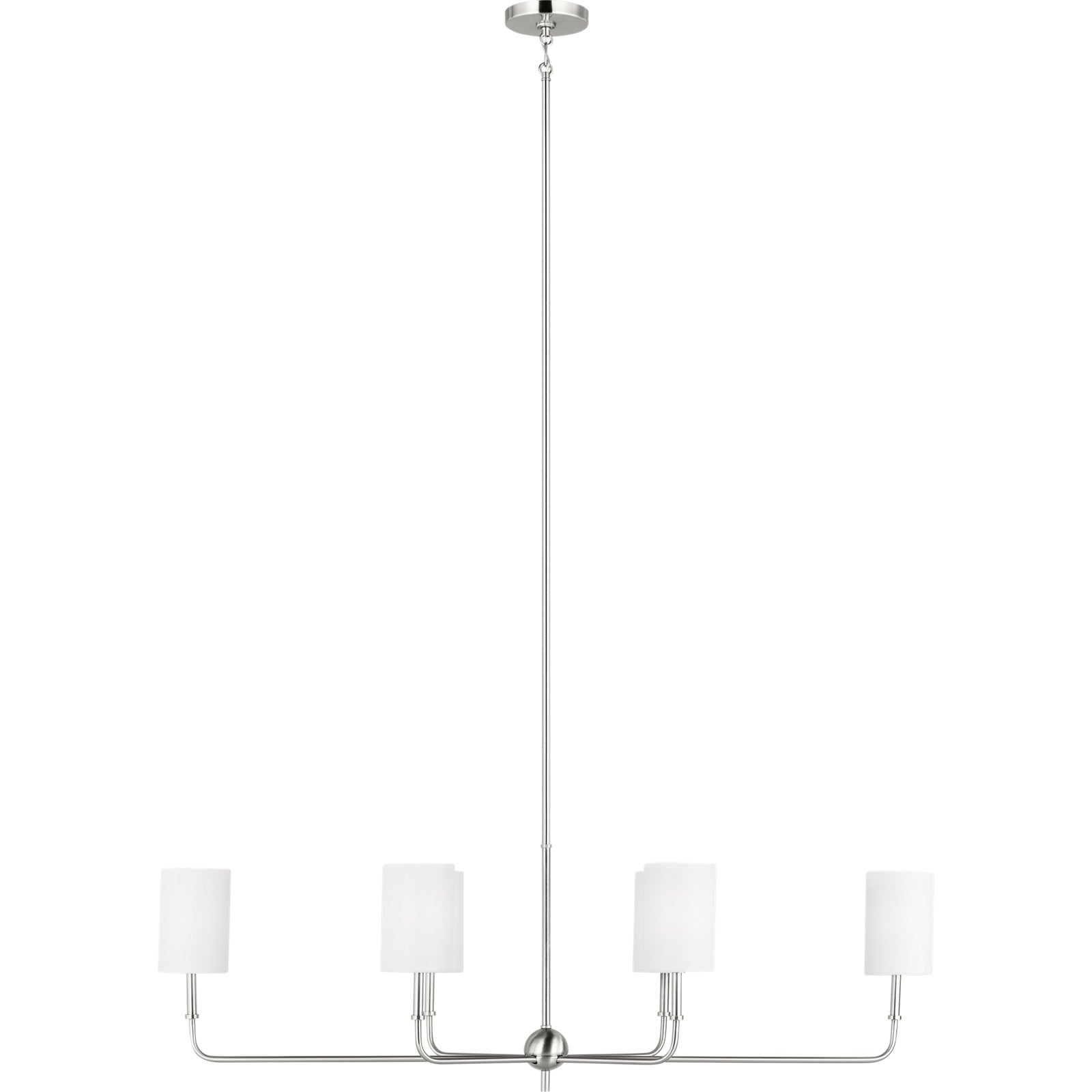 Foxdale Linear Chandelier in Midnight Black - Visual Comfort Ceiling Lights