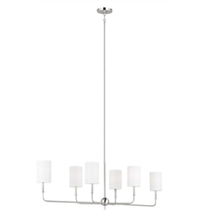Foxdale Linear Chandelier in Midnight Black - Visual Comfort Ceiling Lights