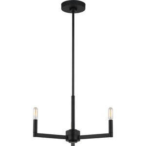 Fullton 3-Light Chandelier in Chrome with No Shade - Visual Comfort Ceiling Lights