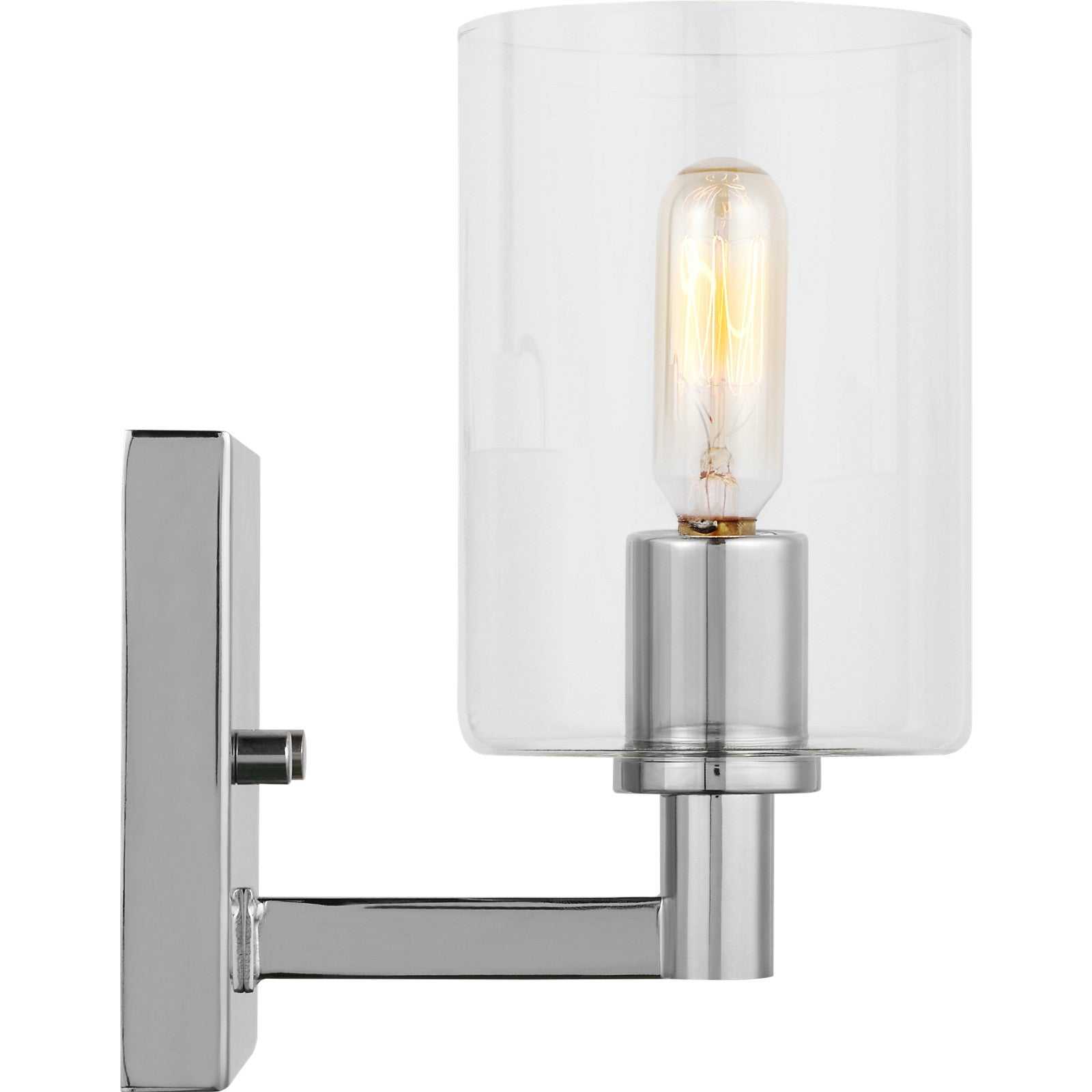 Fullton One Light Wall / Bath Sconce Chrome - Visual Comfort Wall Lights