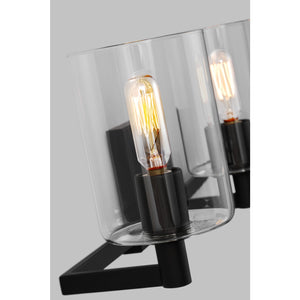 Fullton Three Light Wall / Bath Midnight Black - Visual Comfort Wall Lights