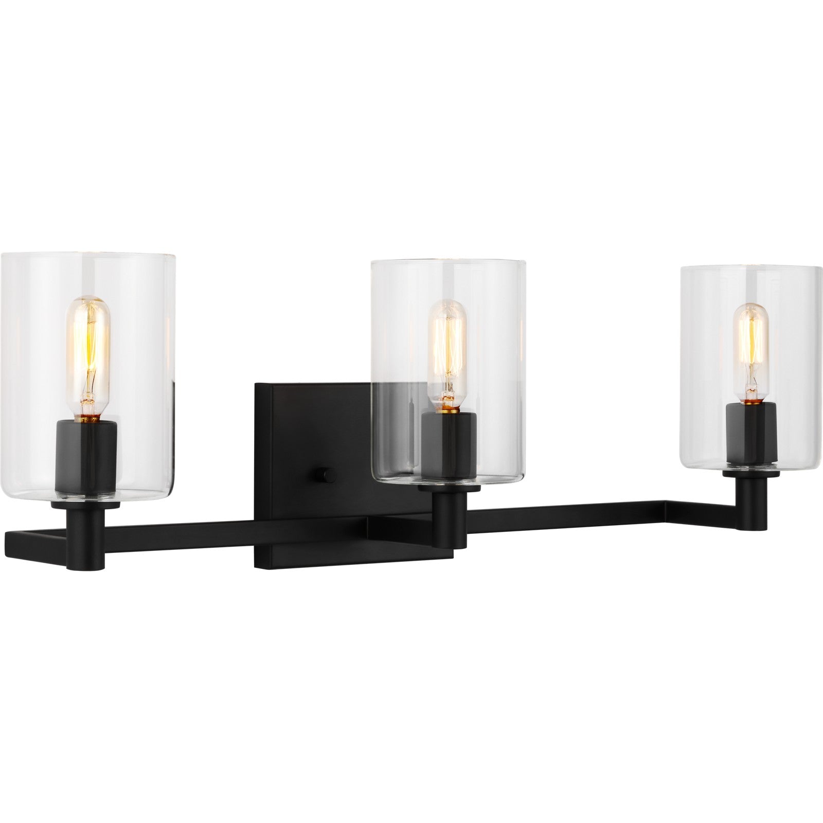 Fullton Three Light Wall / Bath Midnight Black - Visual Comfort Wall Lights