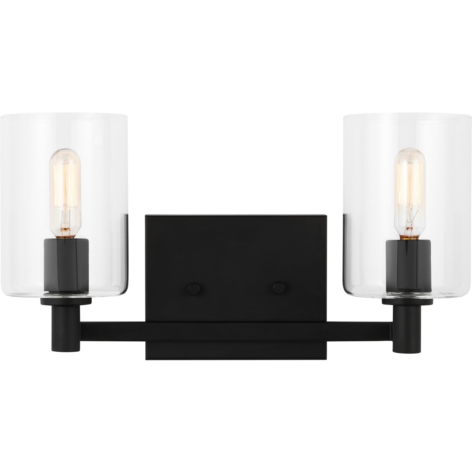 Fullton Two Light Wall / Bath Midnight Black - Visual Comfort Wall Lights