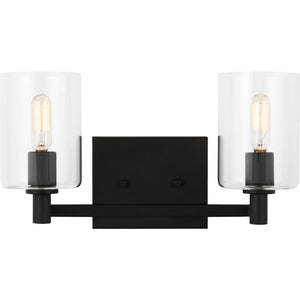 Fullton Two Light Wall / Bath Midnight Black - Visual Comfort Wall Lights
