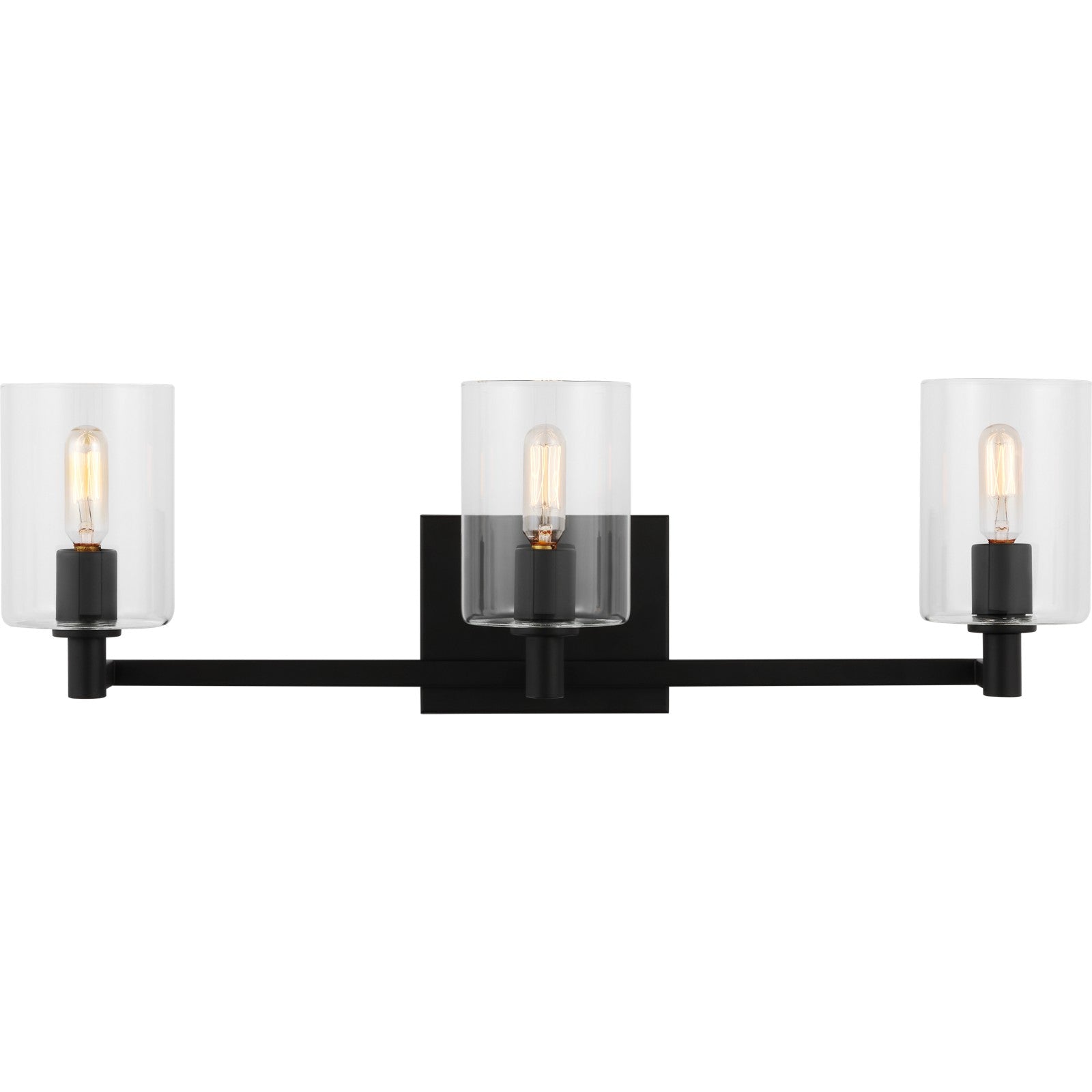 Fullton Three Light Wall / Bath Midnight Black - Visual Comfort Wall Lights