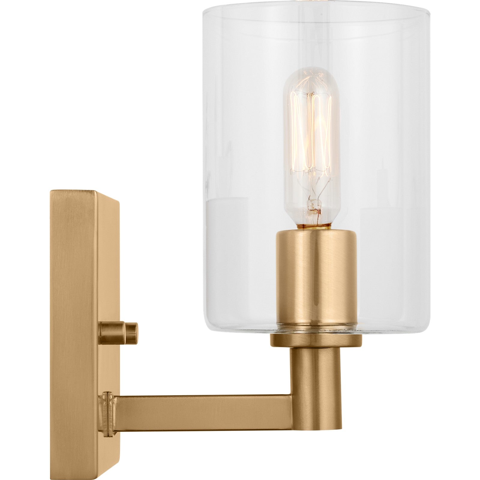 Fullton One Light Wall / Bath Sconce Chrome - Visual Comfort Wall Lights